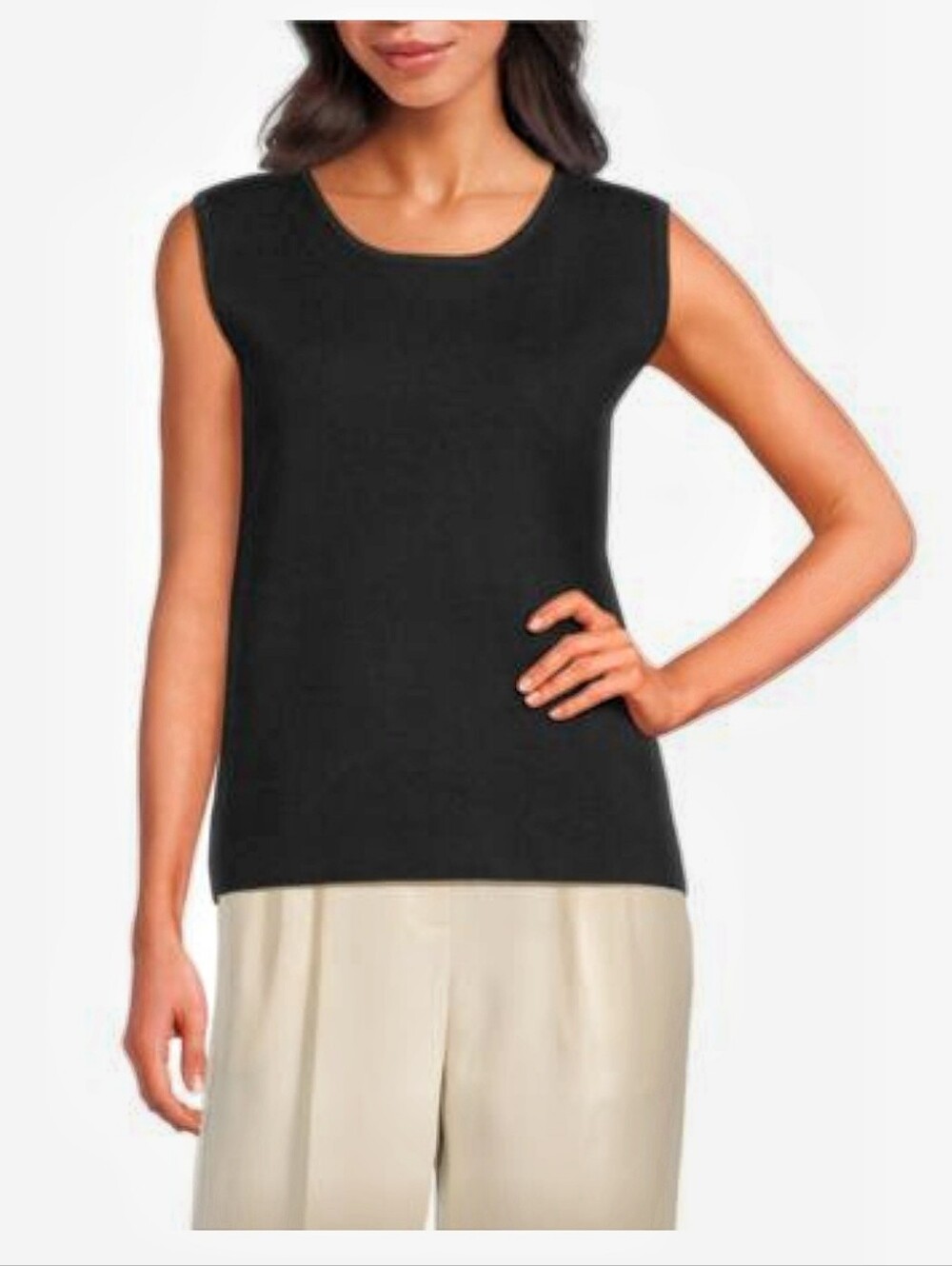 Knit Round Neck Tank S New